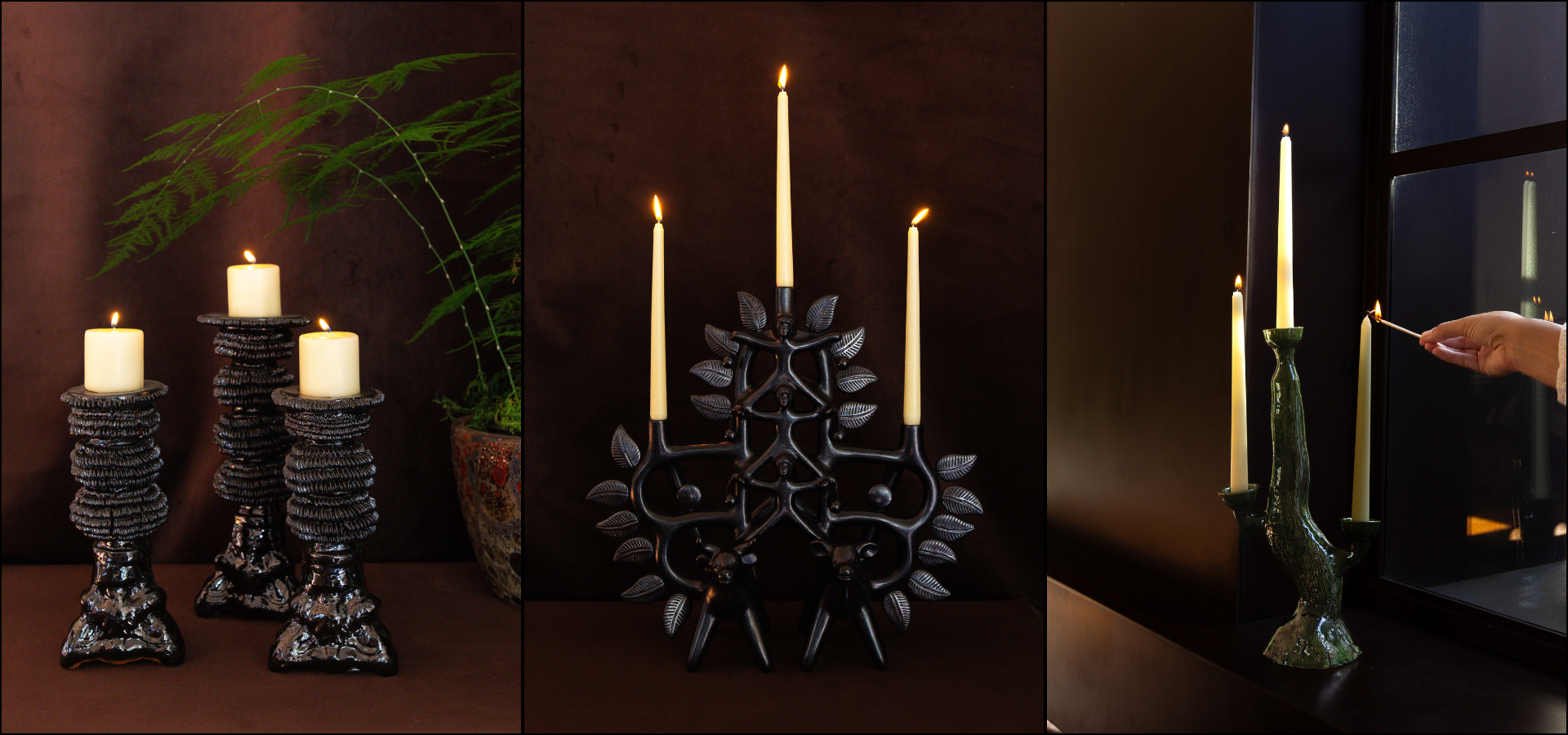 The October Edit: Ceramic Candleholders & Candelabras