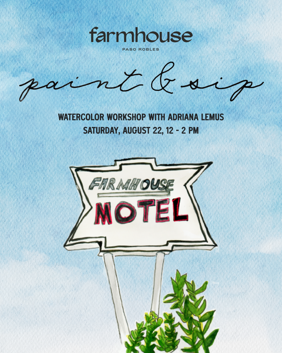 Paint & Sip Watercolor Workshop with Adriana Lemus | Farmhouse