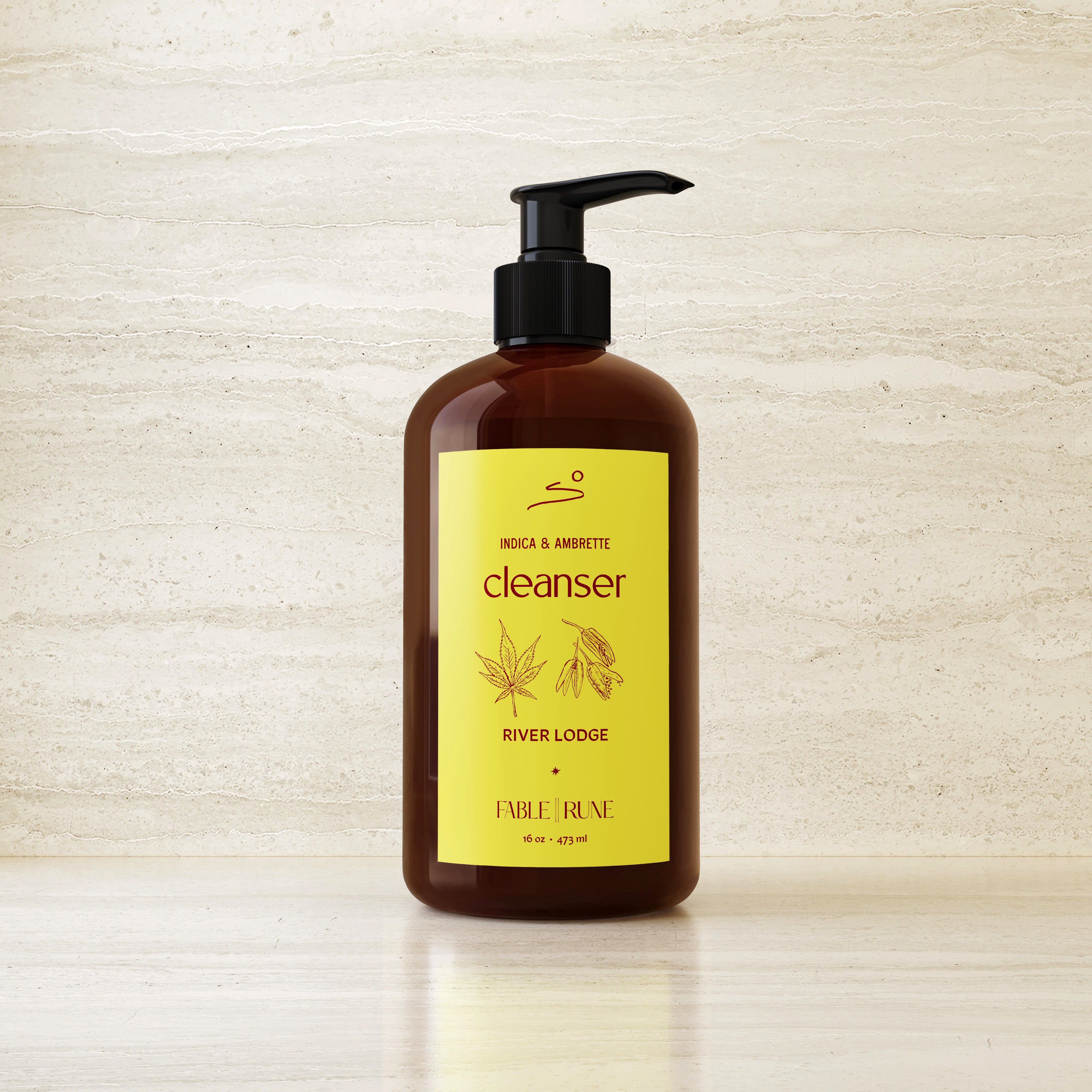 Indica & Ambrette Cleanser Castile-based Sunflower Oil FableRune for River Lodge Paso Robles by Nomada Deco
