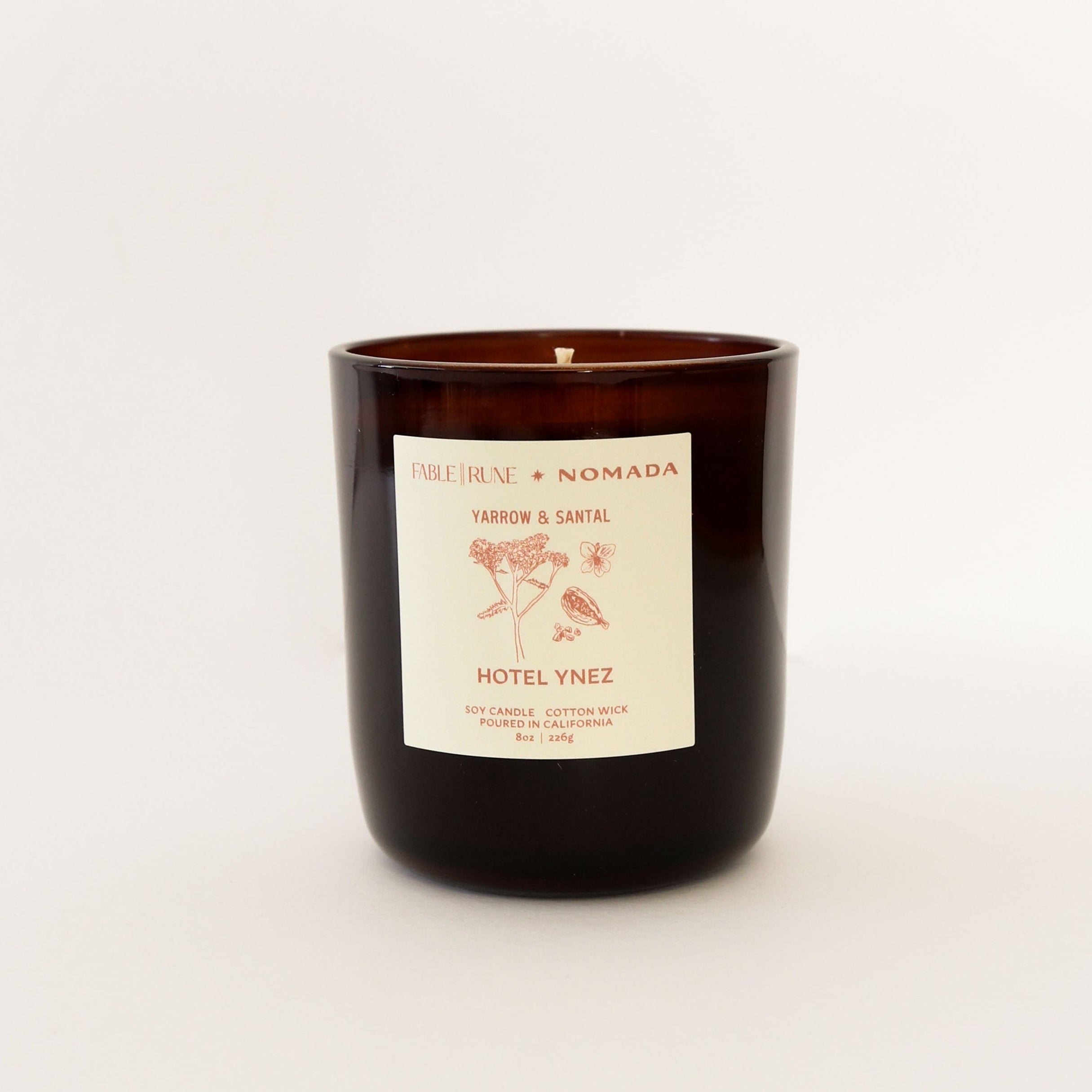 Yarrow & Santal Candle – Nomada Deco