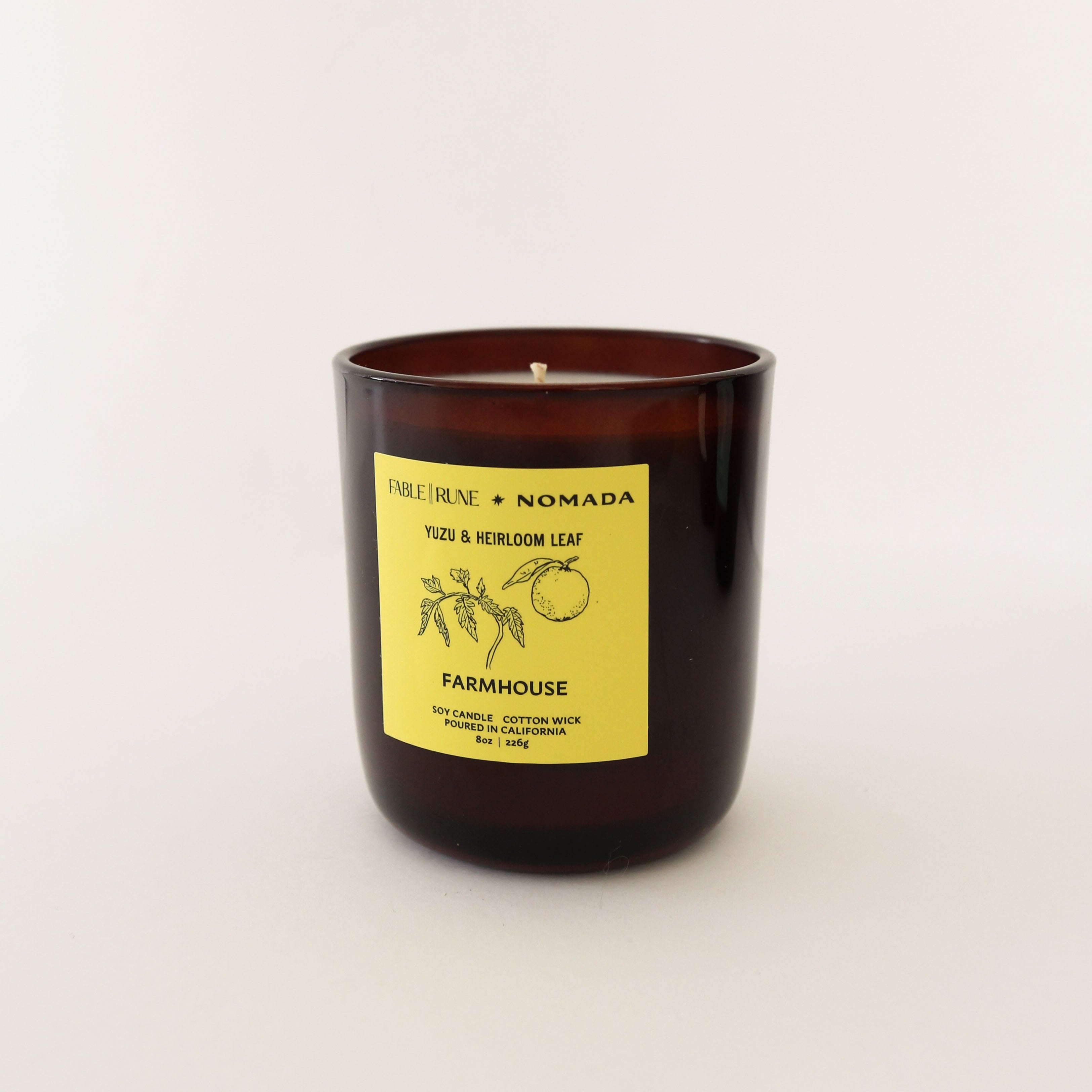 Yuzu & Heirloom Leaf Candle – Nomada Deco