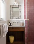 Farmhouse Vintage Tin Mirror Nomada Signature for Farmhouse by Nomada Deco