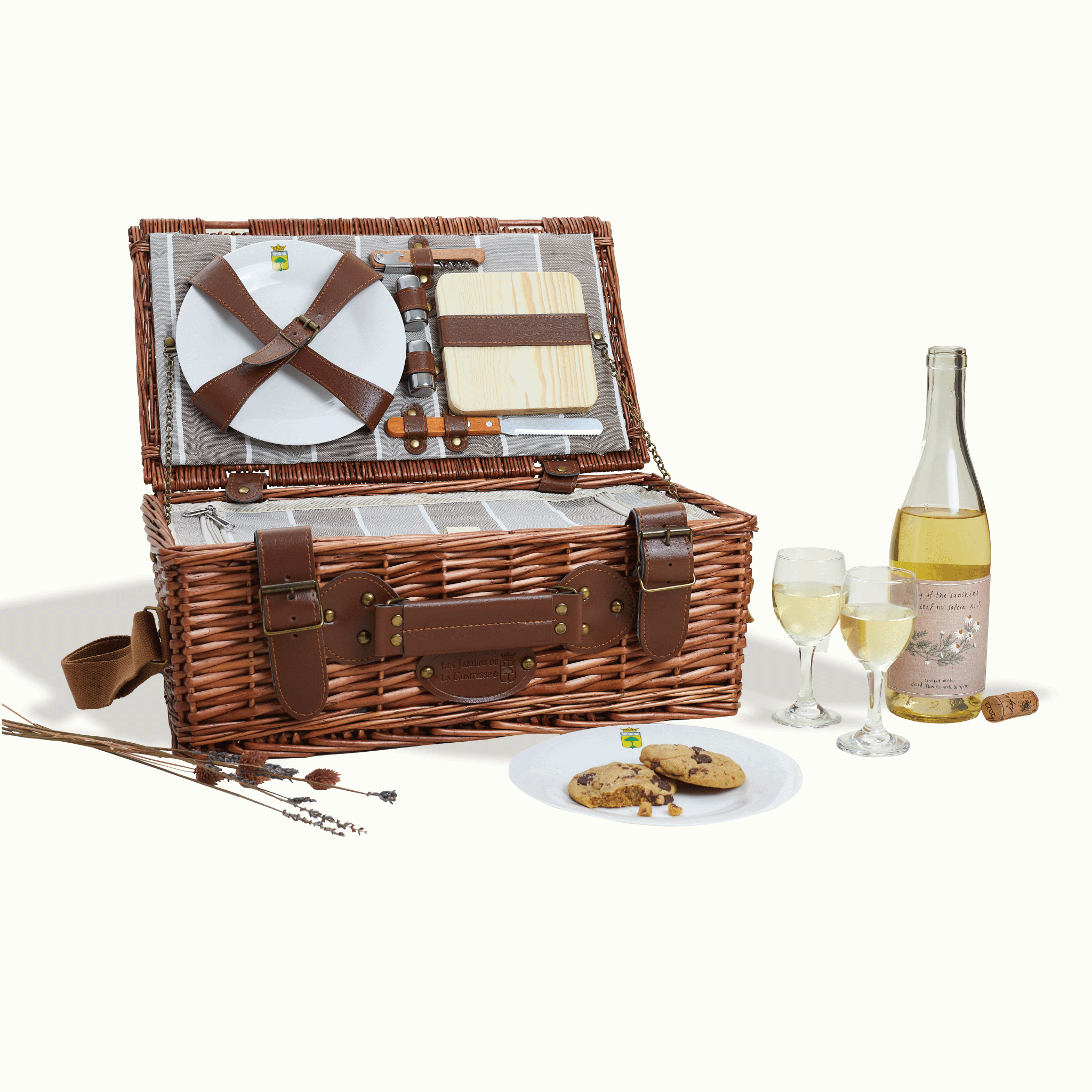 Amboise Picnic Basket Les Jardins de la Comtesse by Nomada Deco