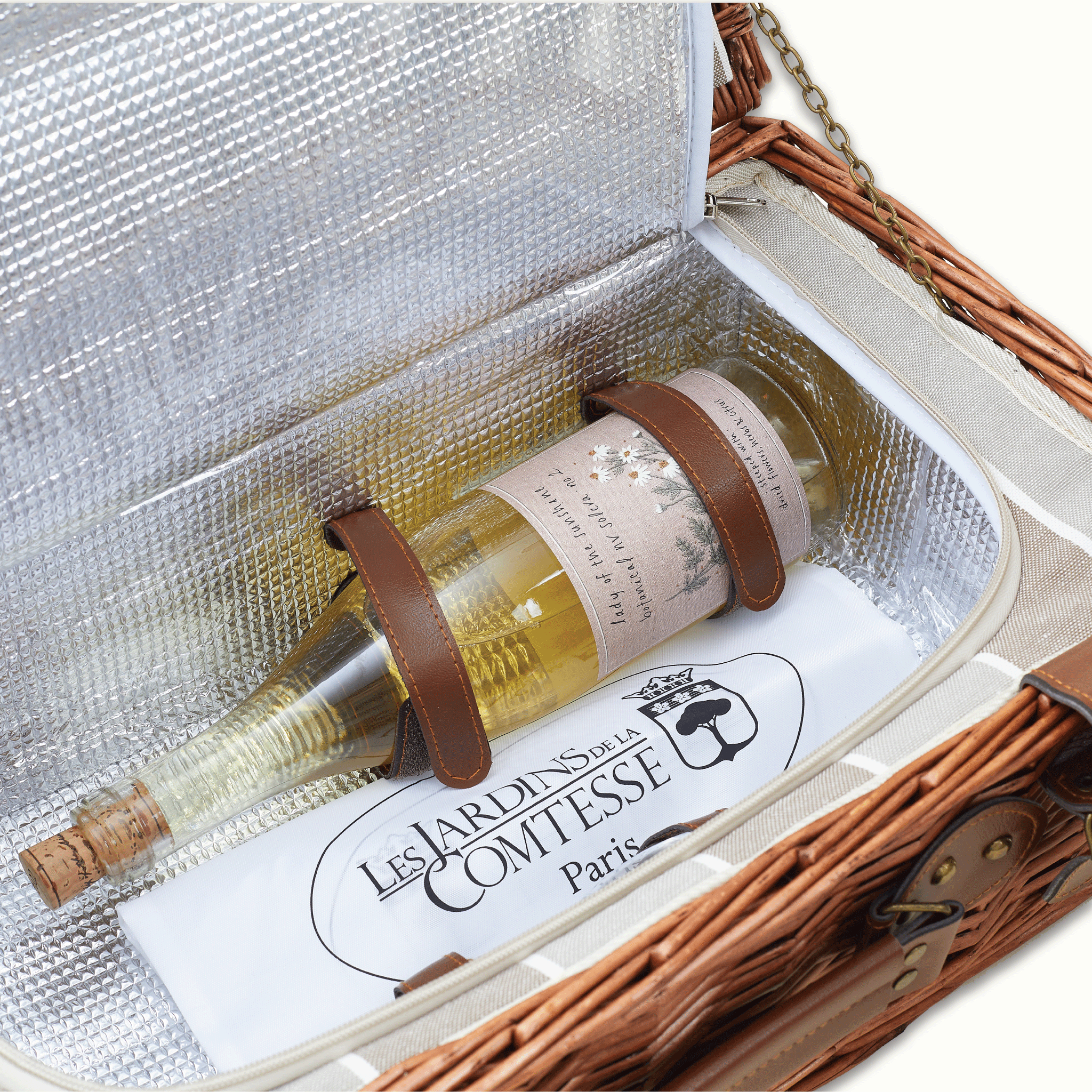 Amboise Picnic Basket Les Jardins de la Comtesse by Nomada Deco