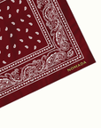 Granada Bandana paisley print and custom embroidery Nomada Signature for Granada San Luis Obispo by Nomada Deco