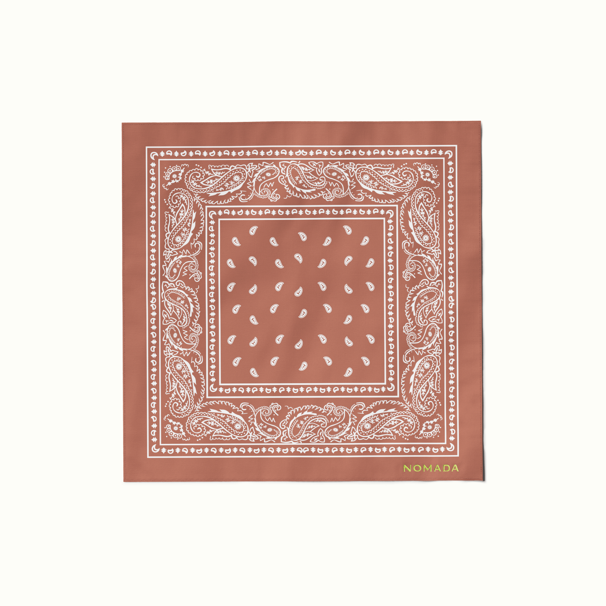 Hotel Ynez Bandana paisley print and custom embroidery Nomada Signature for Hotel Ynez Solvang by Nomada Deco