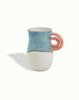 Double Rainbow Handle Ceramic Vase Adrianna Lemus for Farmhouse by Nomada Deco