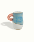 Double Rainbow Handle Ceramic Vase Adrianna Lemus for Farmhouse by Nomada Deco