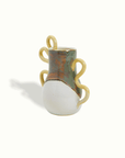 Double Squiggle Handle Ceramic Vase Adrianna Lemus for Farmhouse by Nomada Deco
