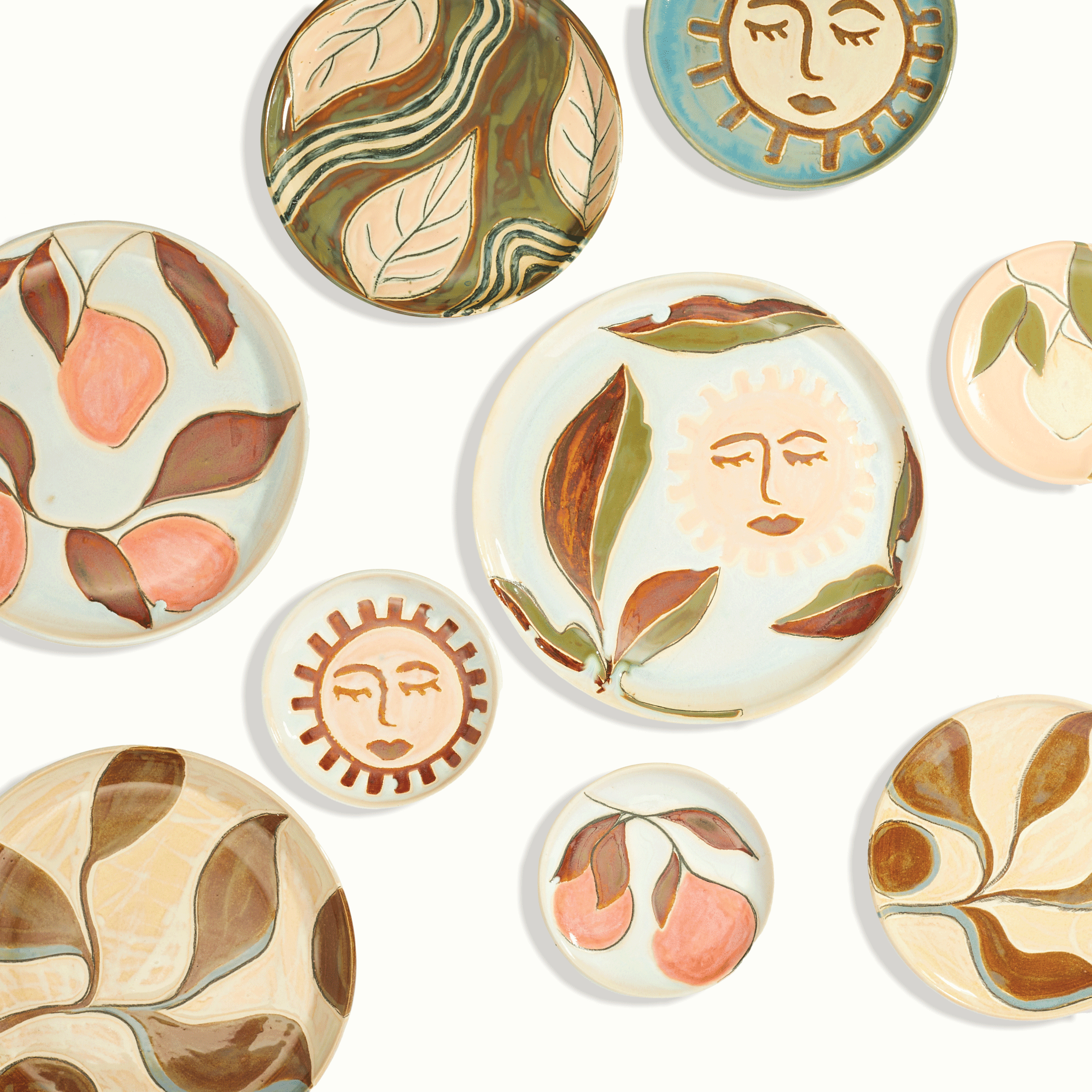 Handpainted Ceramic Dinner Plate