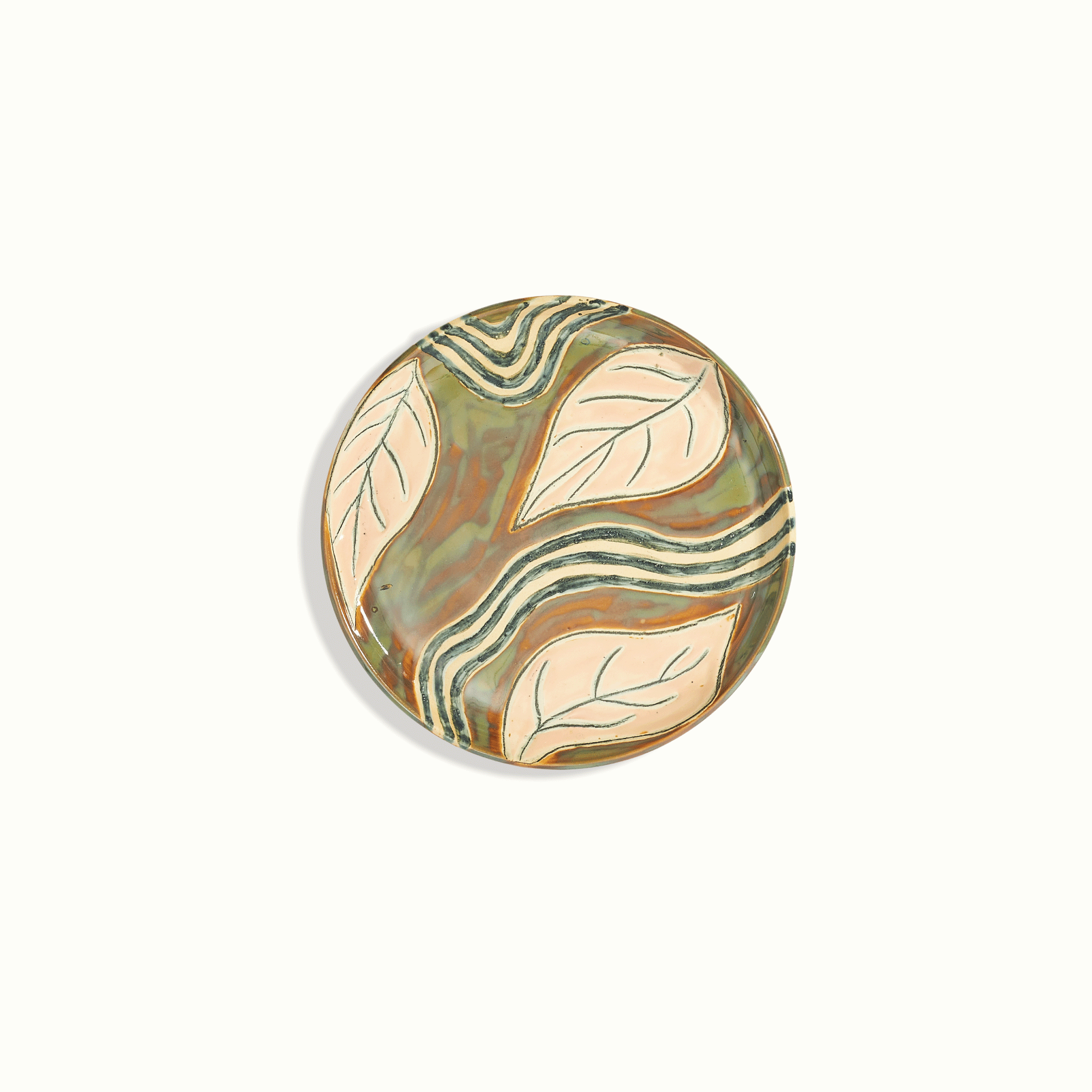 Handpainted Ceramic Salad Plate Handmade Adrianna Lemus for Farmhouse Paso Robles by Nomada Deco