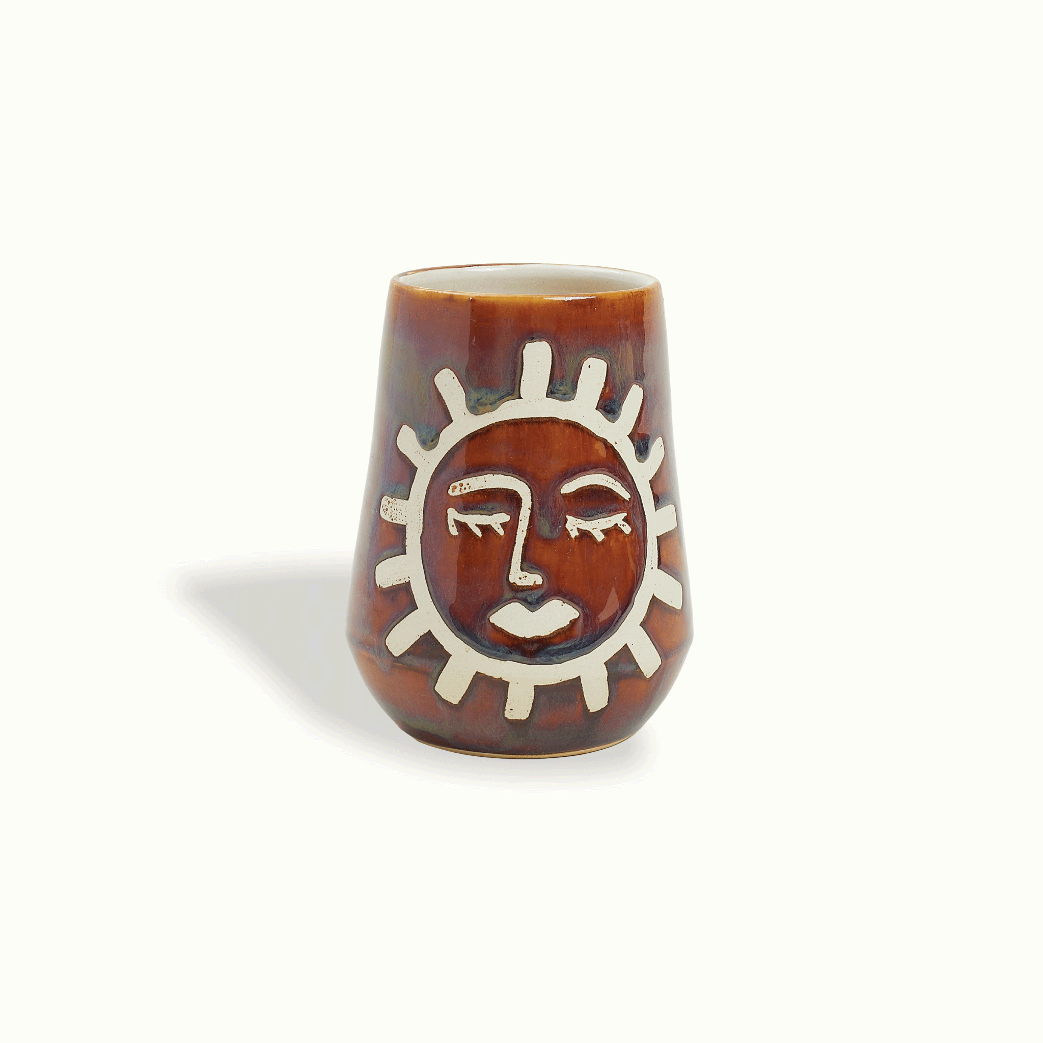 Sun & Moon Ceramic Vase Handcrafted Adriana Lemus for Farmhouse Paso Robles by Nomada Deco