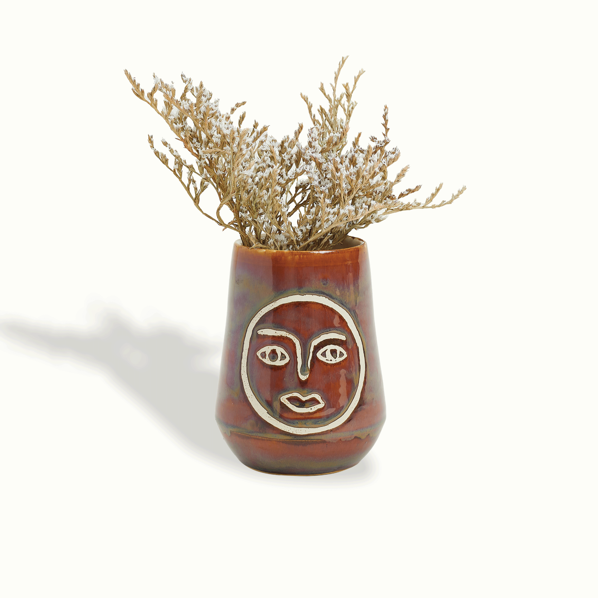 Sun & Moon Ceramic Vase Handcrafted Adriana Lemus for Farmhouse Paso Robles by Nomada Deco