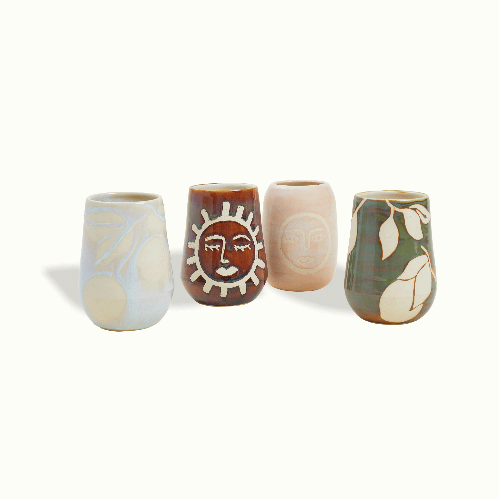 Sun & Moon Ceramic Vase Handcrafted Adriana Lemus for Farmhouse Paso Robles by Nomada Deco