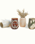 Sun & Moon Ceramic Vase Handcrafted Adriana Lemus for Farmhouse Paso Robles by Nomada Deco