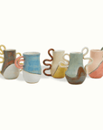 Double Squiggle Handle Ceramic Vase Adrianna Lemus for Farmhouse by Nomada Deco