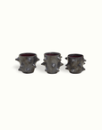 Black Clay Spiked Shot Cup Oaxacan Pottery Adriana Lemus for Granada by Nomada Deco