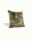 Granada Velvet Square Pillow custom deep jewel tones emerald and gold Nomada Signature for Granada San Luis Obispo by Nomada Deco