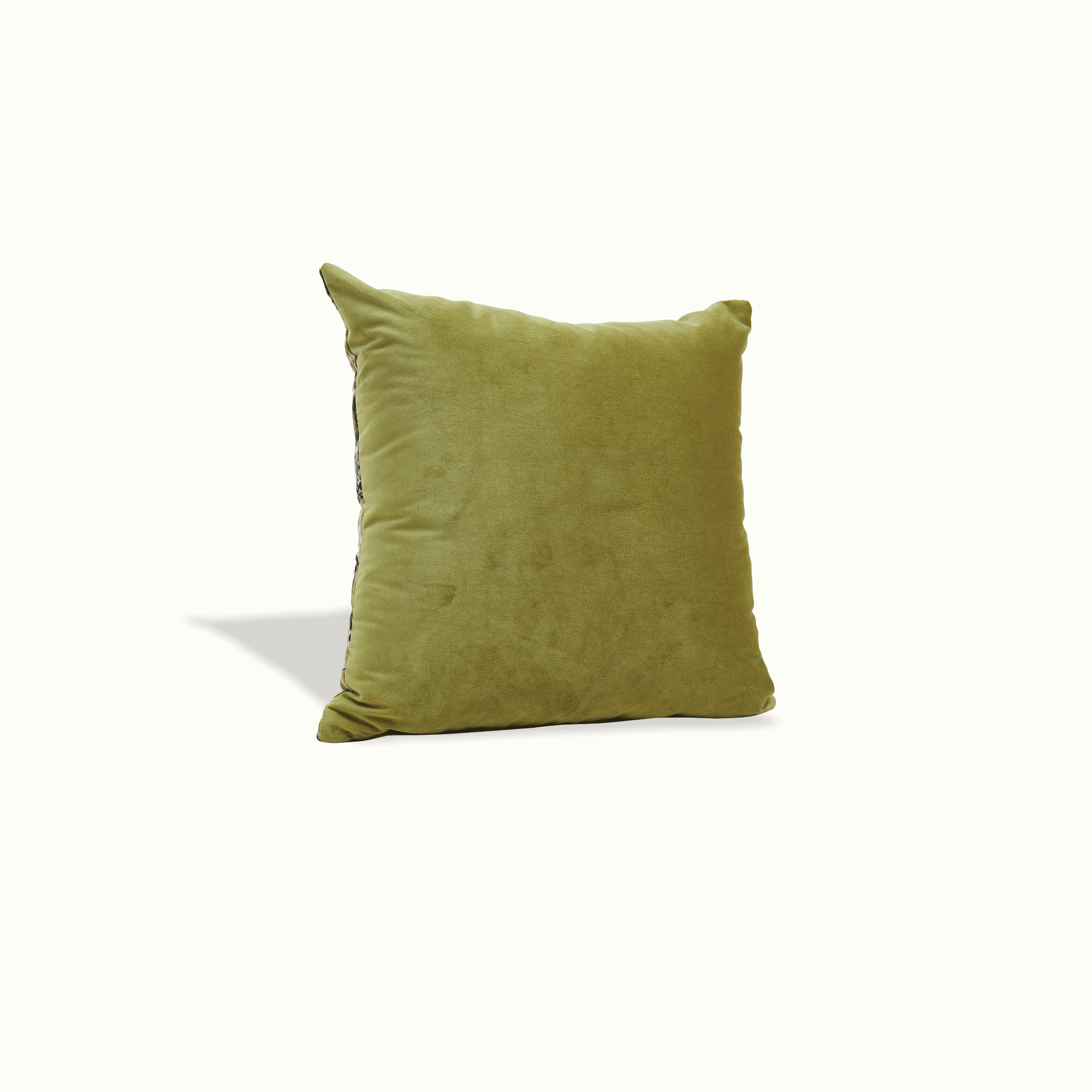 Granada Velvet Square Pillow custom deep jewel tones emerald and gold Nomada Signature for Granada San Luis Obispo by Nomada Deco