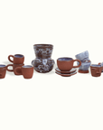 Sculpted Face Terra Cotta Shot Cup Adrianna Lemus for Hotel Ynez Solvang by Nomada Deco