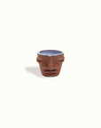 Sculpted Face Terra Cotta Shot Cup Adrianna Lemus for Hotel Ynez Solvang by Nomada Deco