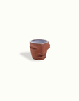 Sculpted Face Terra Cotta Shot Cup Adrianna Lemus for Hotel Ynez Solvang by Nomada Deco