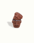 Sculpted Face Terra Cotta Shot Cup Adrianna Lemus for Hotel Ynez Solvang by Nomada Deco