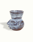 Sculpted Face Terra Cotta Vase Adrianna Lemus for Hotel Ynez Solvang by Nomada Deco