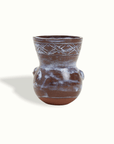 Sculpted Face Terra Cotta Vase Adrianna Lemus for Hotel Ynez Solvang by Nomada Deco