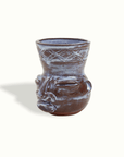 Sculpted Face Terra Cotta Vase Adrianna Lemus for Hotel Ynez Solvang by Nomada Deco