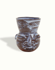 Sculpted Face Terra Cotta Vase Adrianna Lemus for Hotel Ynez Solvang by Nomada Deco