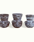 Sculpted Face Terra Cotta Vase Adrianna Lemus for Hotel Ynez Solvang by Nomada Deco