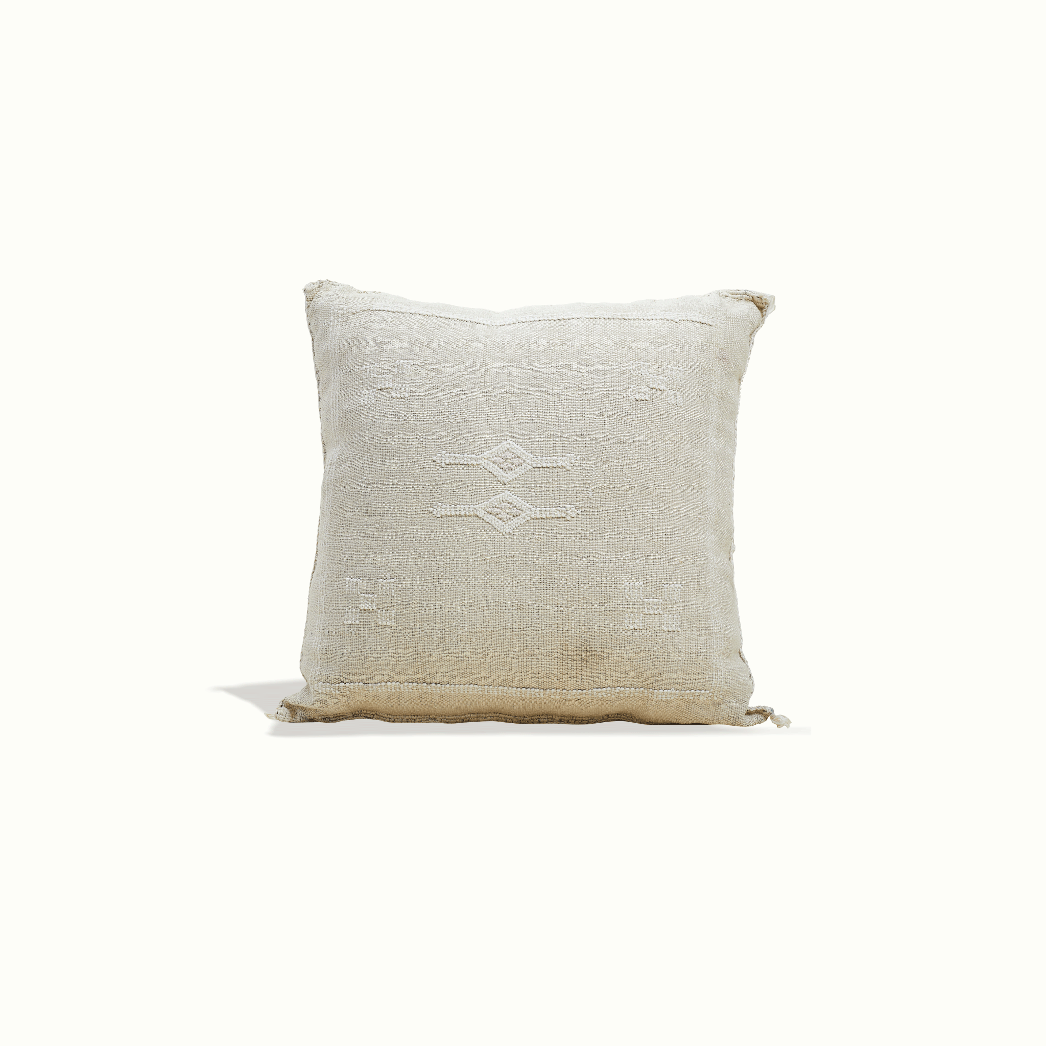 Moroccan Cactus Silk Pillow Square Handcrafted for Hotel Ynez by Nomada Deco