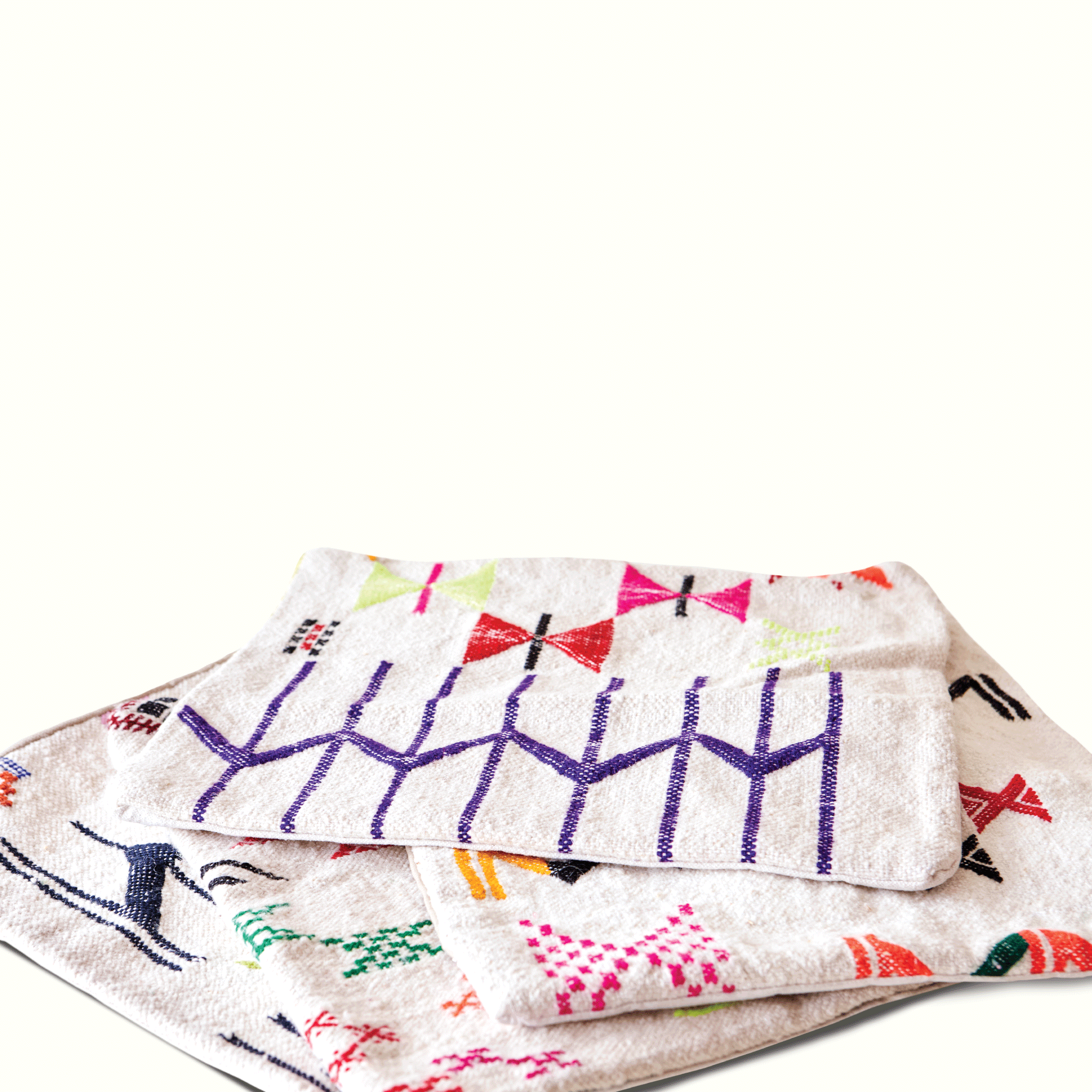 Multi-Colored Moroccan Pillow Cover Square for Skyview by Nomada Deco