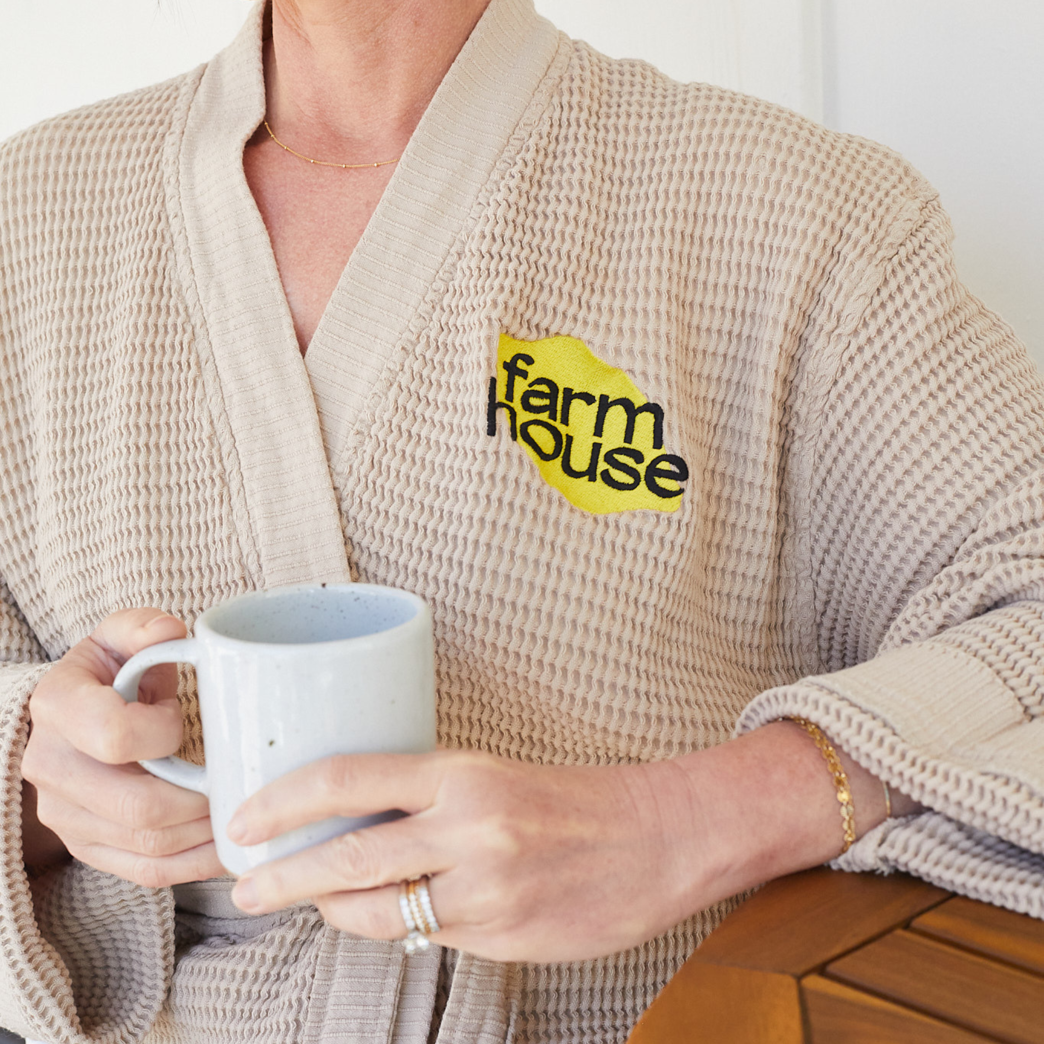 Farmhouse Signature Waffle Robe Nomada Signature for Farmhouse by Nomada Deco