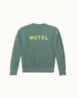 River Lodge MOTEL Sweatshirt Dark Green Nomada Signature for River Lodge Paso Robles  by Nomada Deco
