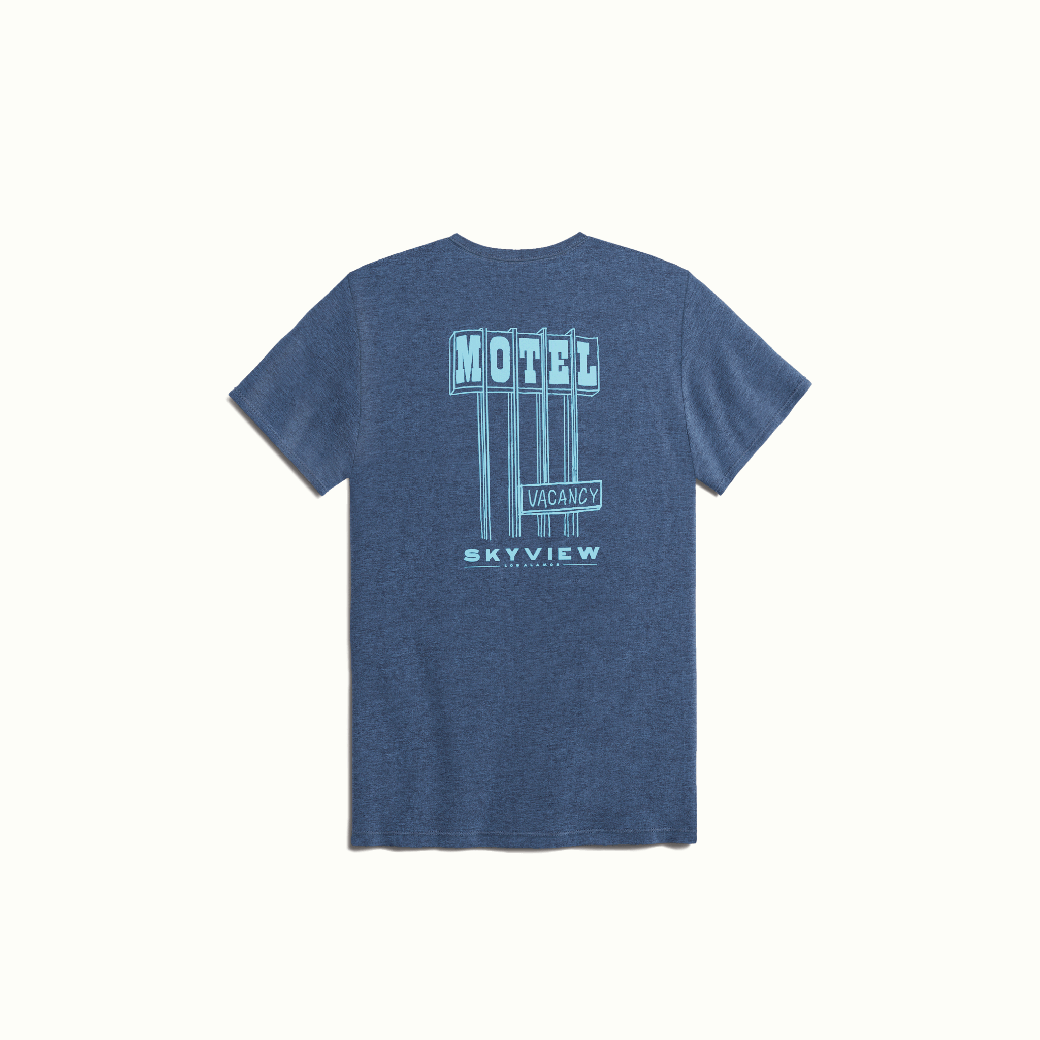 Skyview MOTEL Tee Dark Blue for Skyview Los Alamos by Nomada Deco