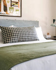 Checkered Jacquard Lumbar Pillow