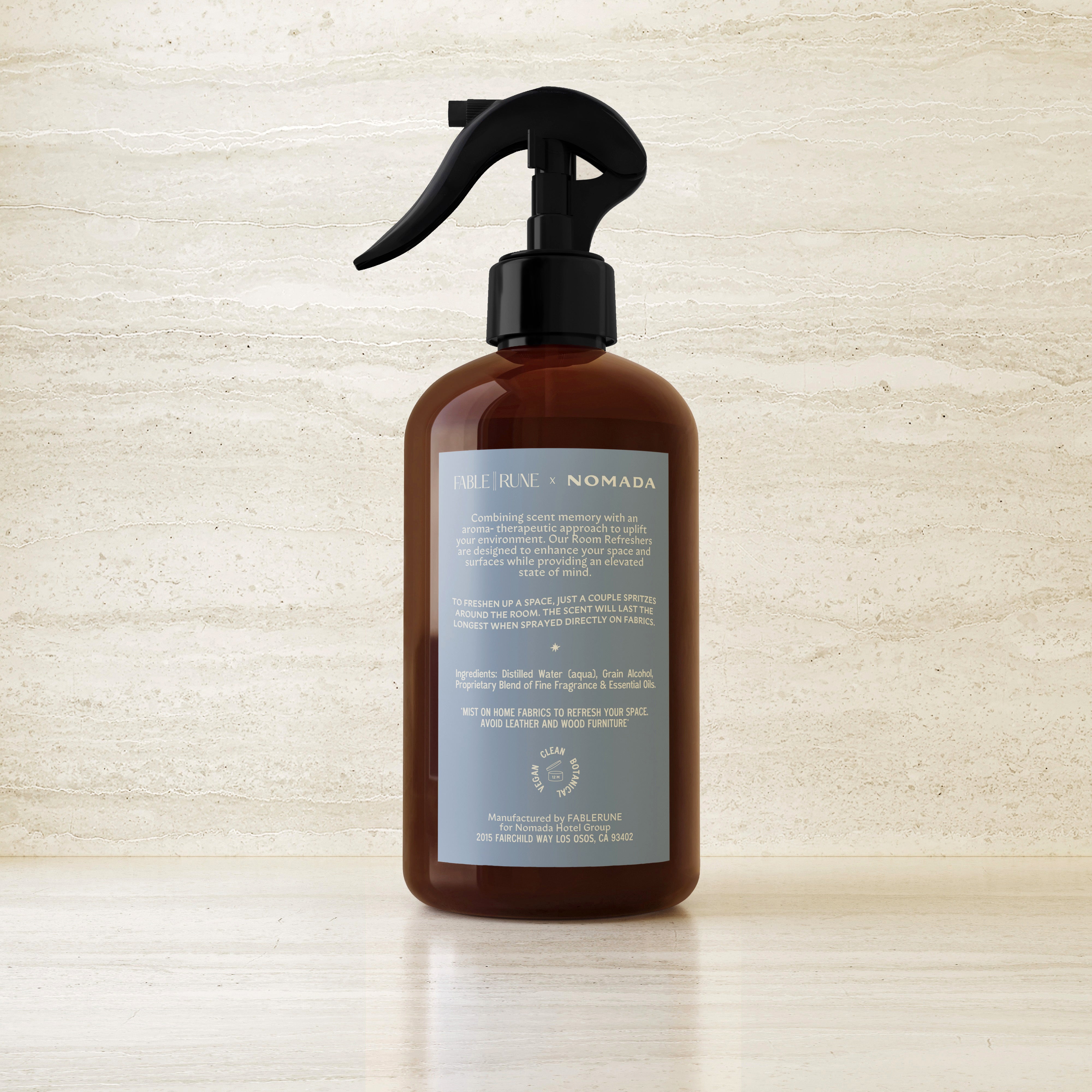 Mandarin & Black Tea Room Refresher Bergamot, Vetiver, Fern FableRune for Nomada at Sea by Nomada Deco