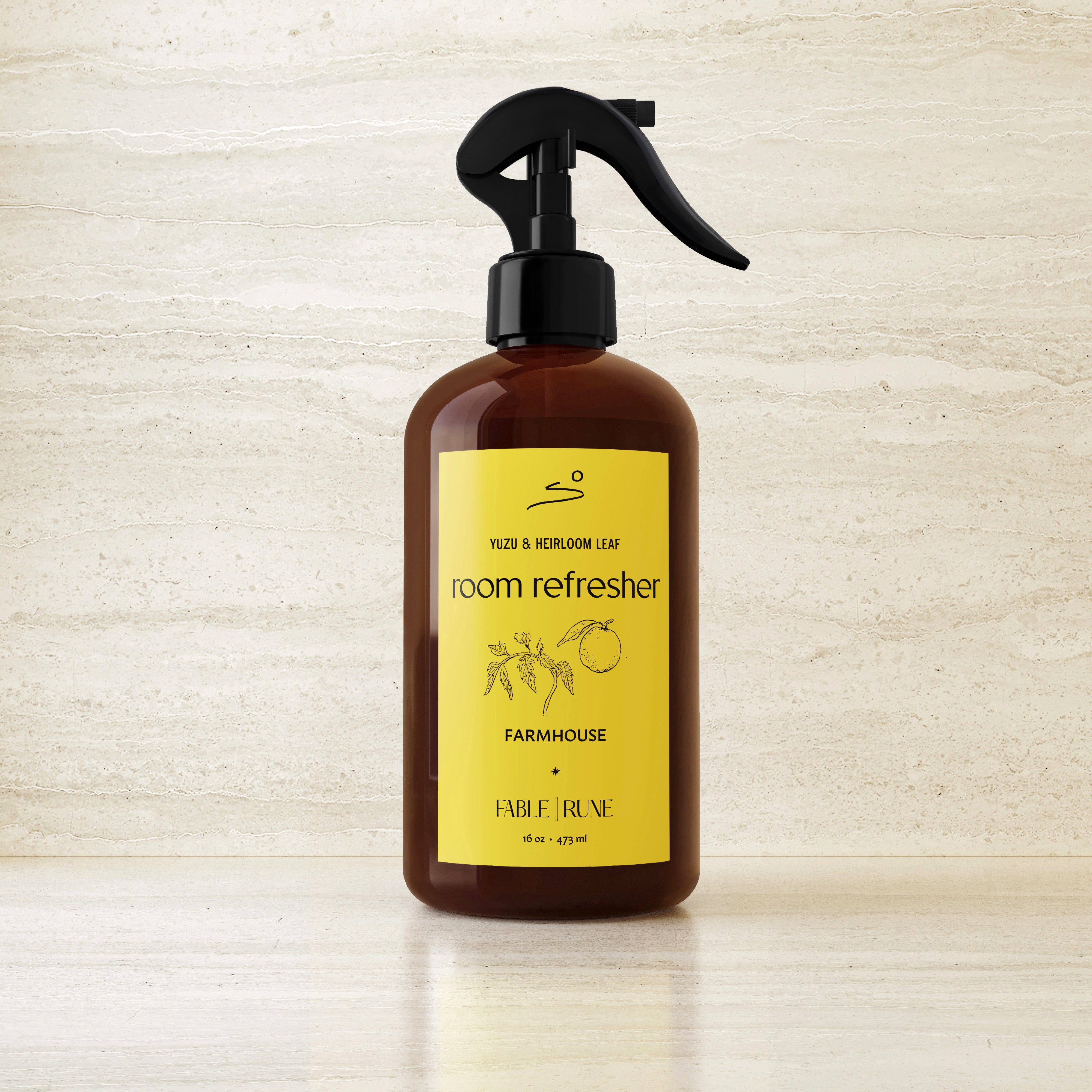 Yuzu & Heirloom Leaf Room Refresher Handcrafted Fable Rune for Farmhouse Paso Robles by Nomada Deco