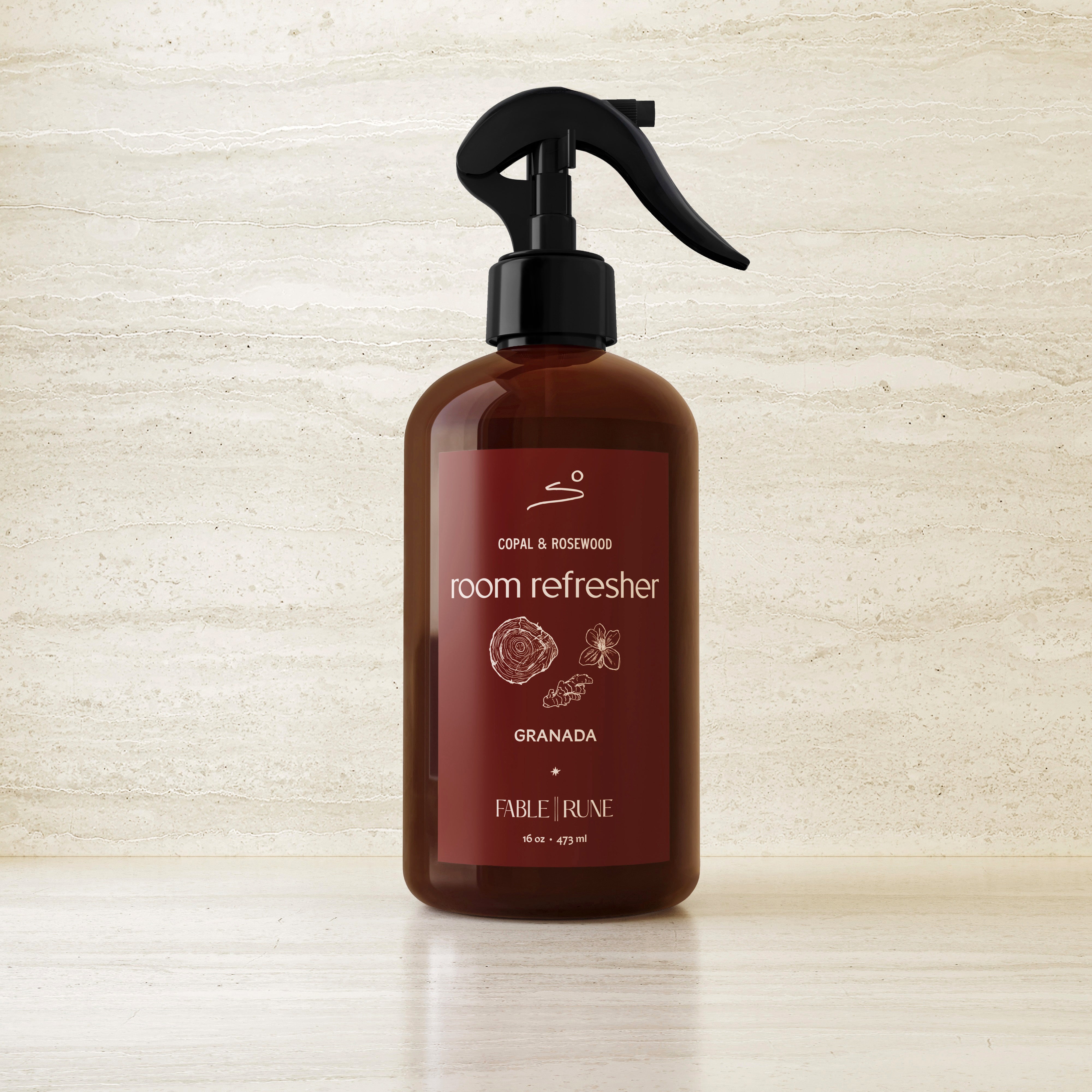 Copal & Rosewood Room Refresher Fable Rune for Granada by Nomada Deco