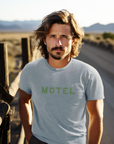 Farmhouse MOTEL Tee Blue Nomada Signature for Farmhouse by Nomada Deco