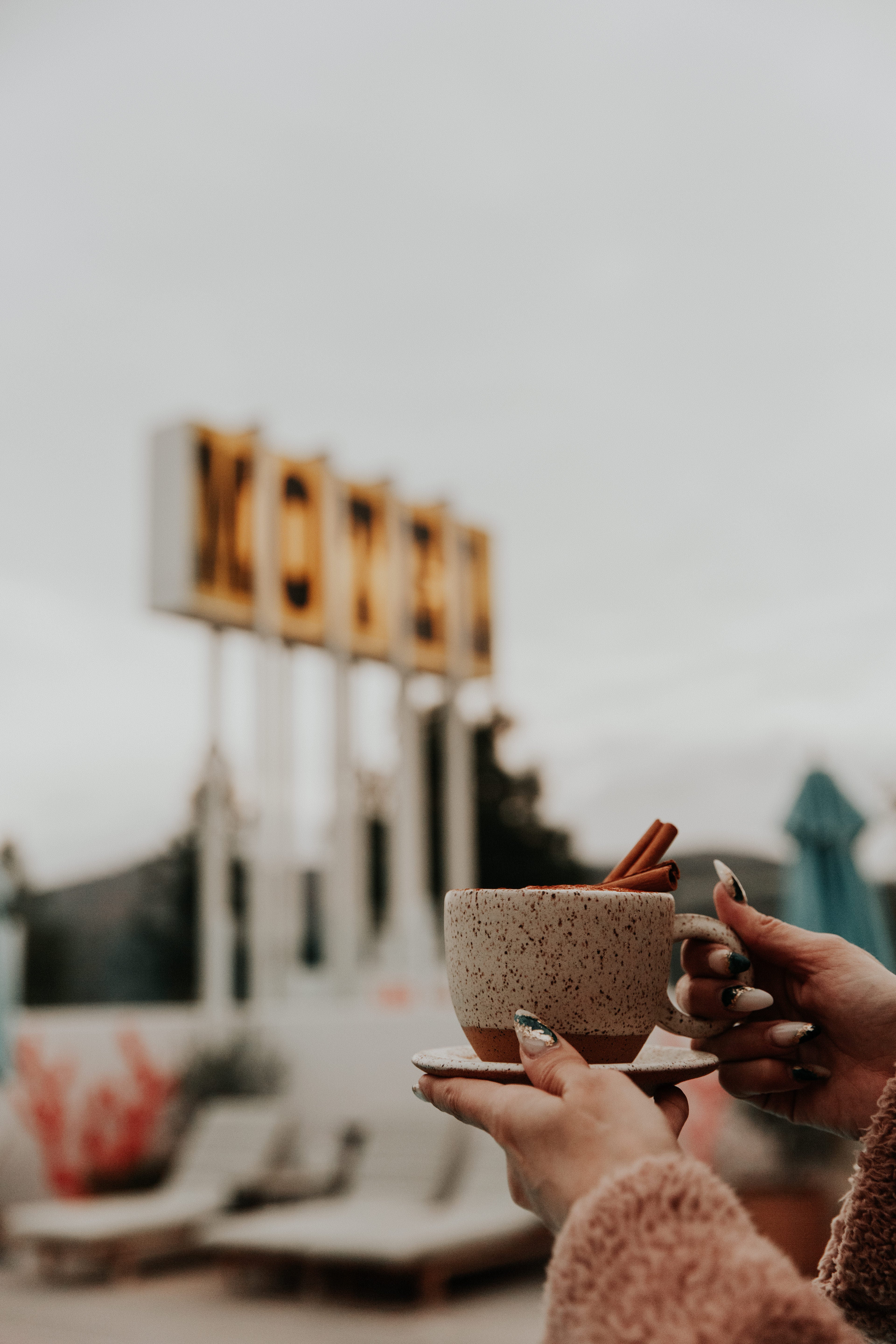Speckled Clay Latte Mug & Saucer - Thumbnail 4