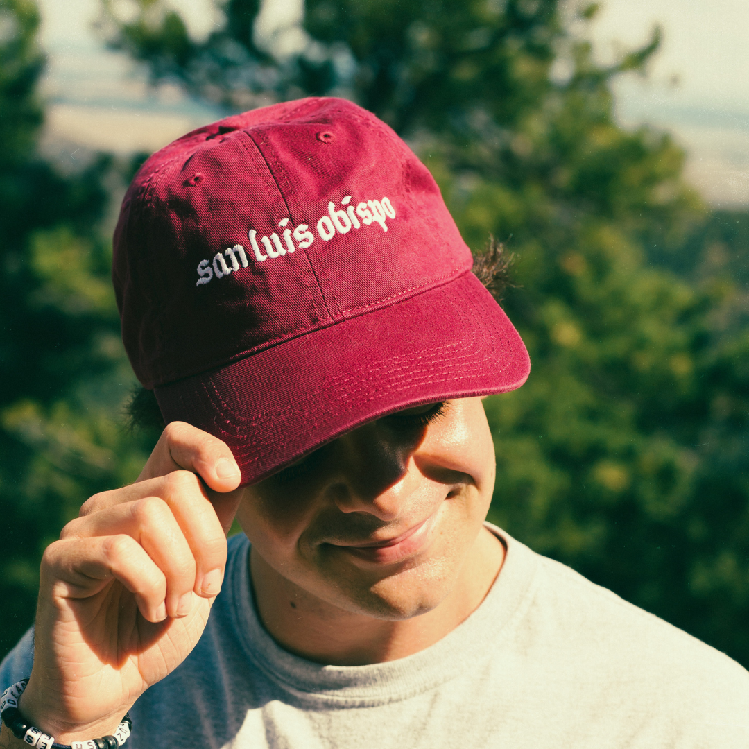 San Luis Obispo Burgundy Dad Hat