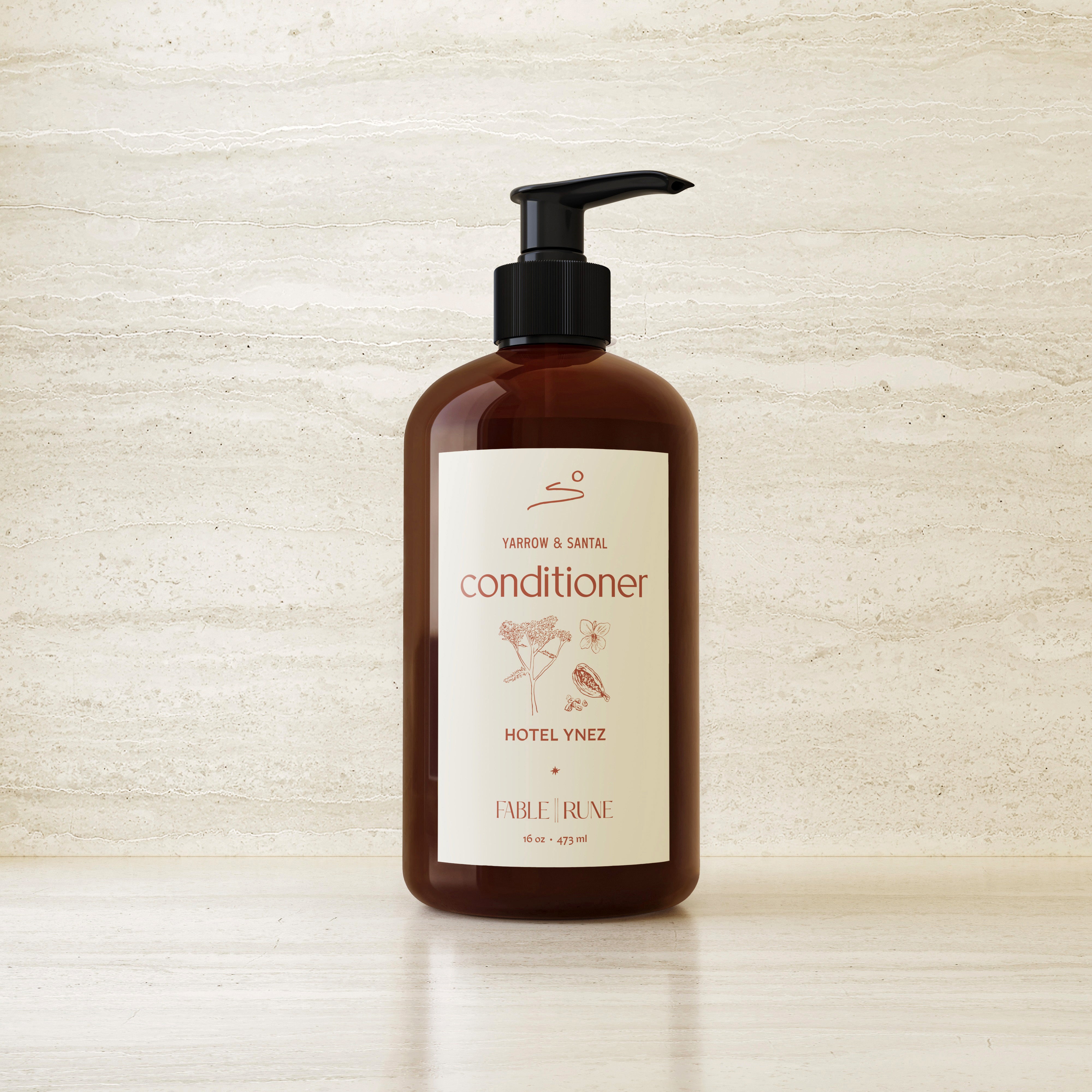 Yarrow &amp; Santal Conditioner Fable Rune for Hotel Ynez Solvang by Nomada Deco