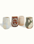 Sun & Moon Ceramic Vase Handcrafted Adriana Lemus for Farmhouse Paso Robles by Nomada Deco