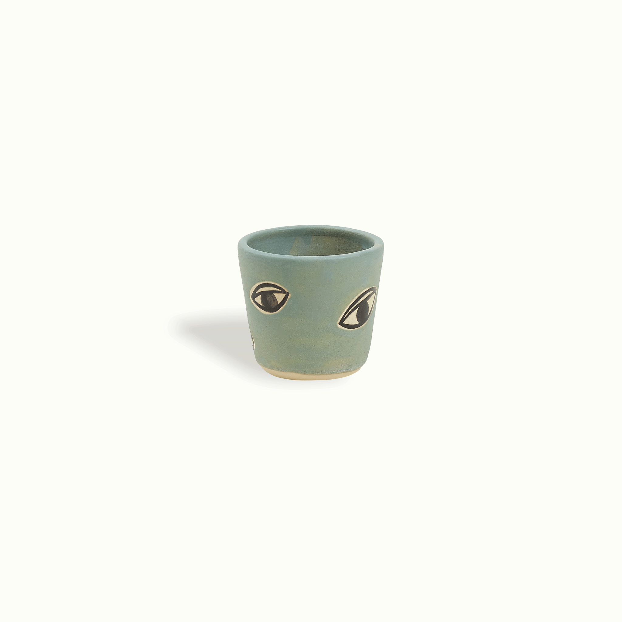 Handpainted Eye Porcelain Shot Cup - Thumbnail 4