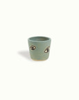 Handpainted Eye Porcelain Shot Cup Handmade Eye Painting Adrianna Lemus for Farmhouse Paso Robles by Nomada Deco