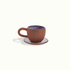 Terra Cotta Latte Mug & Saucer Adriana Lemus Exclusive for Hotel Ynez Solvang by Nomada Deco