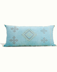 Moroccan Cactus Silk Lumbar Pillow Handcrafted for Hotel Ynez by Nomada Deco